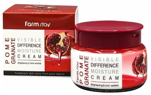 Увлажняющий крем для лица FarmStay Visible Difference Moisture Cream Pomegranate 100 гр.