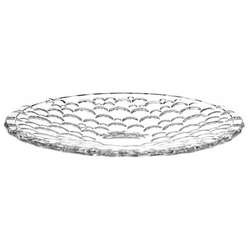 Блюдо для фруктов 38 см круглое, плоское Bohemia Jihlava 