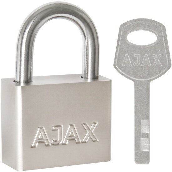 Замок навесной Ajax PD-3040 (PD-30-40) 3 fin key /блистер