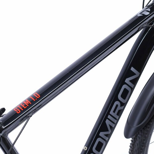 Велосипед взрослый алюминиевый горный 275 дюймов 10-скоростей на рост 155-175см COMIRON SYSTEM втулки на промподшипниках чёрный глосс серый красный 2300000₽