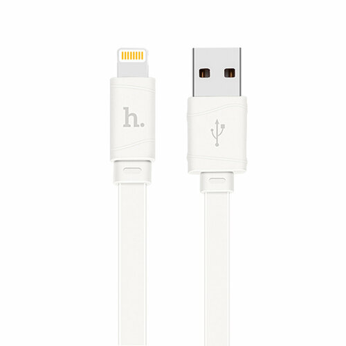 Кабель USB HOCO X5 Bambo USB - Lightning, 2.4А, 1 м, белый