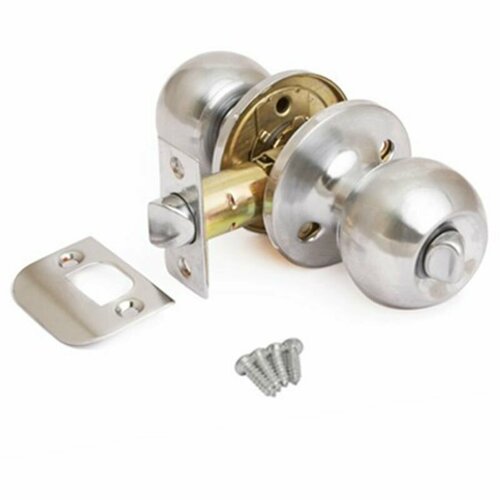 Ручка-защелка дверная VERDI BK CP c фиксатором хром 856₽