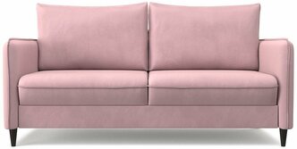 Диван-кровать раскладной PUSHE Фьорд Smart 160, велюр, розовый Balance 312