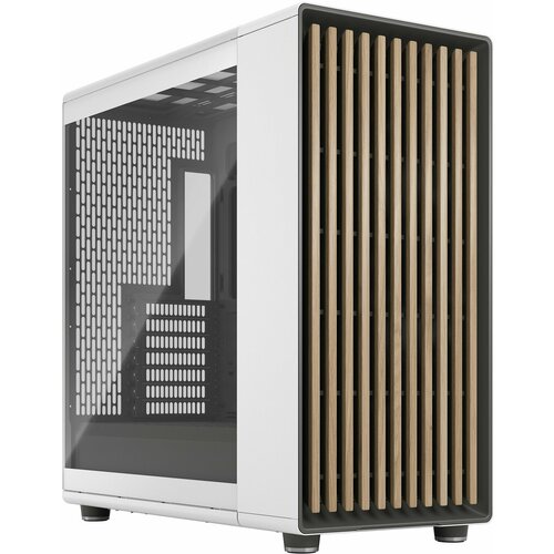 Корпус Fractal Design North XL Chalk White TG Clear Miditower (FDCNOR1X04), белый компьютерный корпус fractal design meshify 2 white tg clear белый