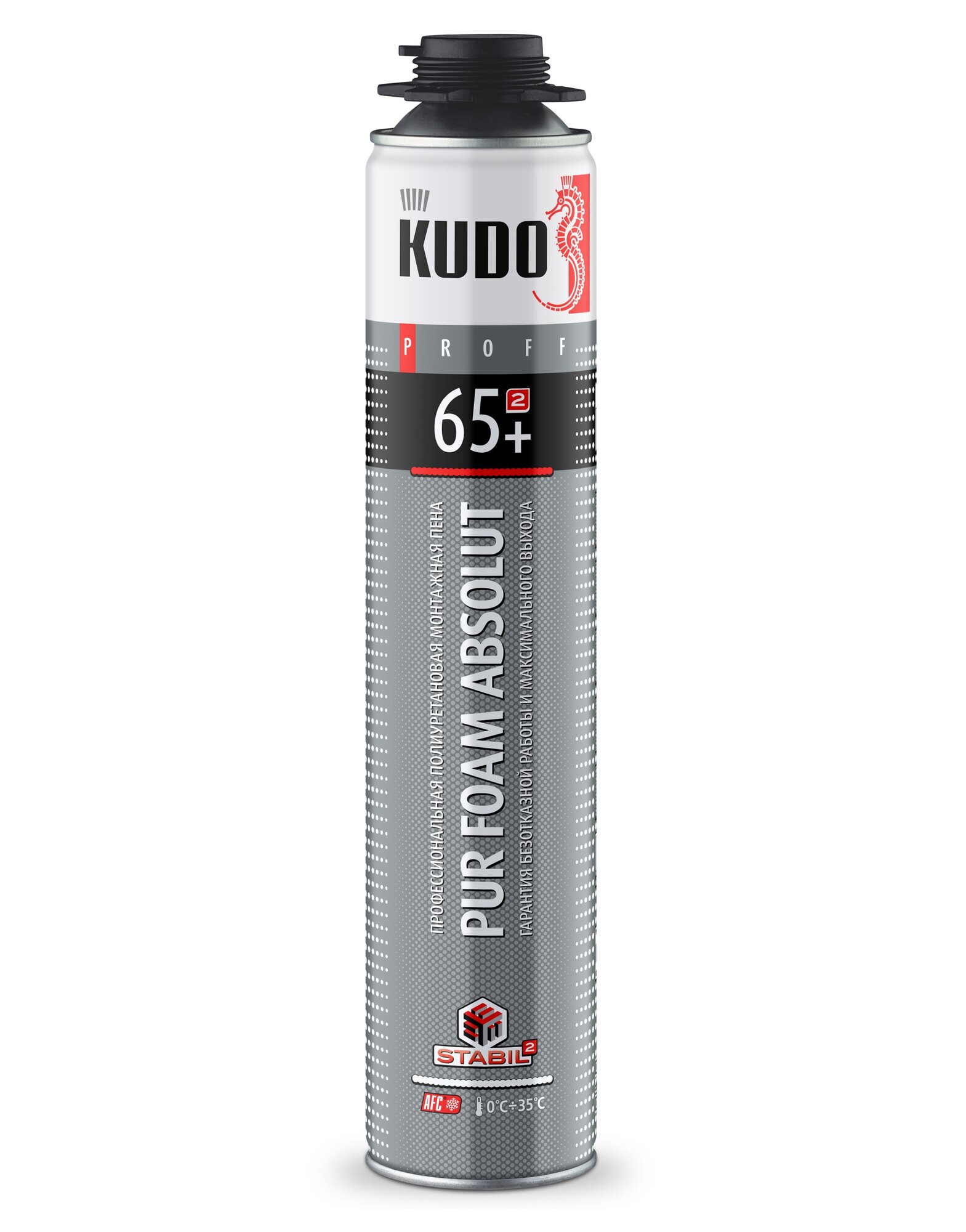 Пена монтажная профессиональная летняя KUDO PROFF 65+ 1000 мл