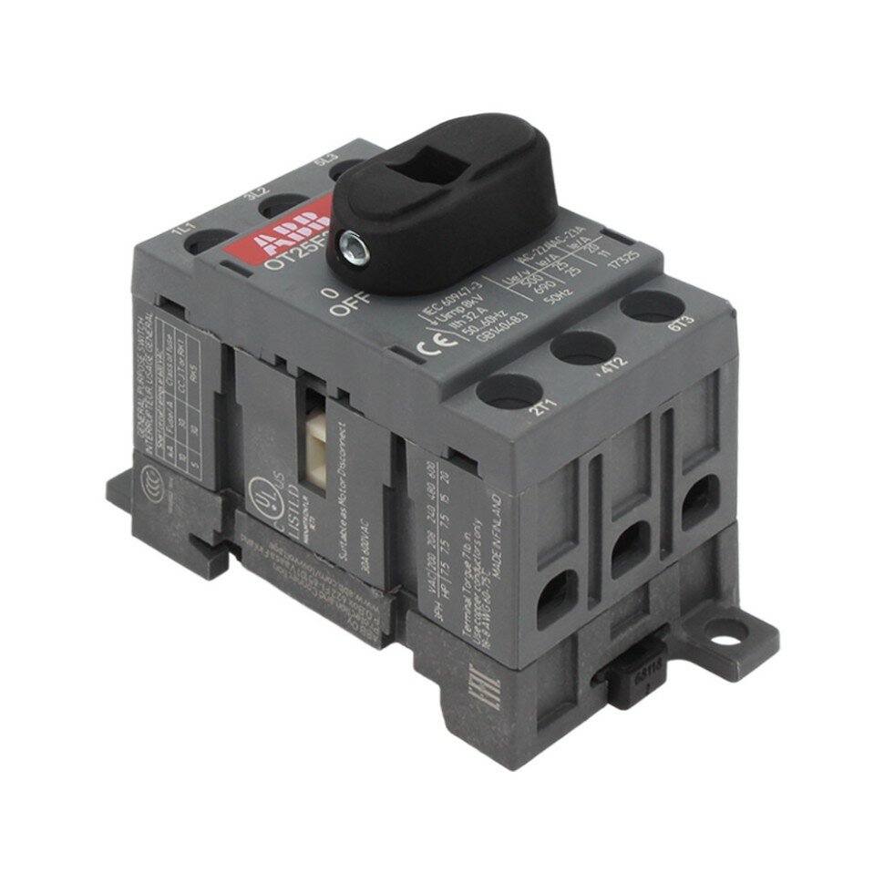 ABB OT25F3 1SCA104857R1001 Рубильник 25A 3P — фото 1