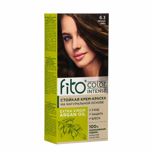 Стойкая крем-краска для волос Fito color intense тон 6.3 лесной орех, 115 мл (комплект из 8 шт)
