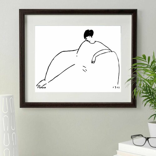 Портрет А. Ахматовой Модильяни (без рамы, размер A3)