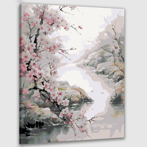 Картина по номерам 50х40 Красоты природы картина по номерам жпн цветущая сакура раскраска 40x50 см сакура