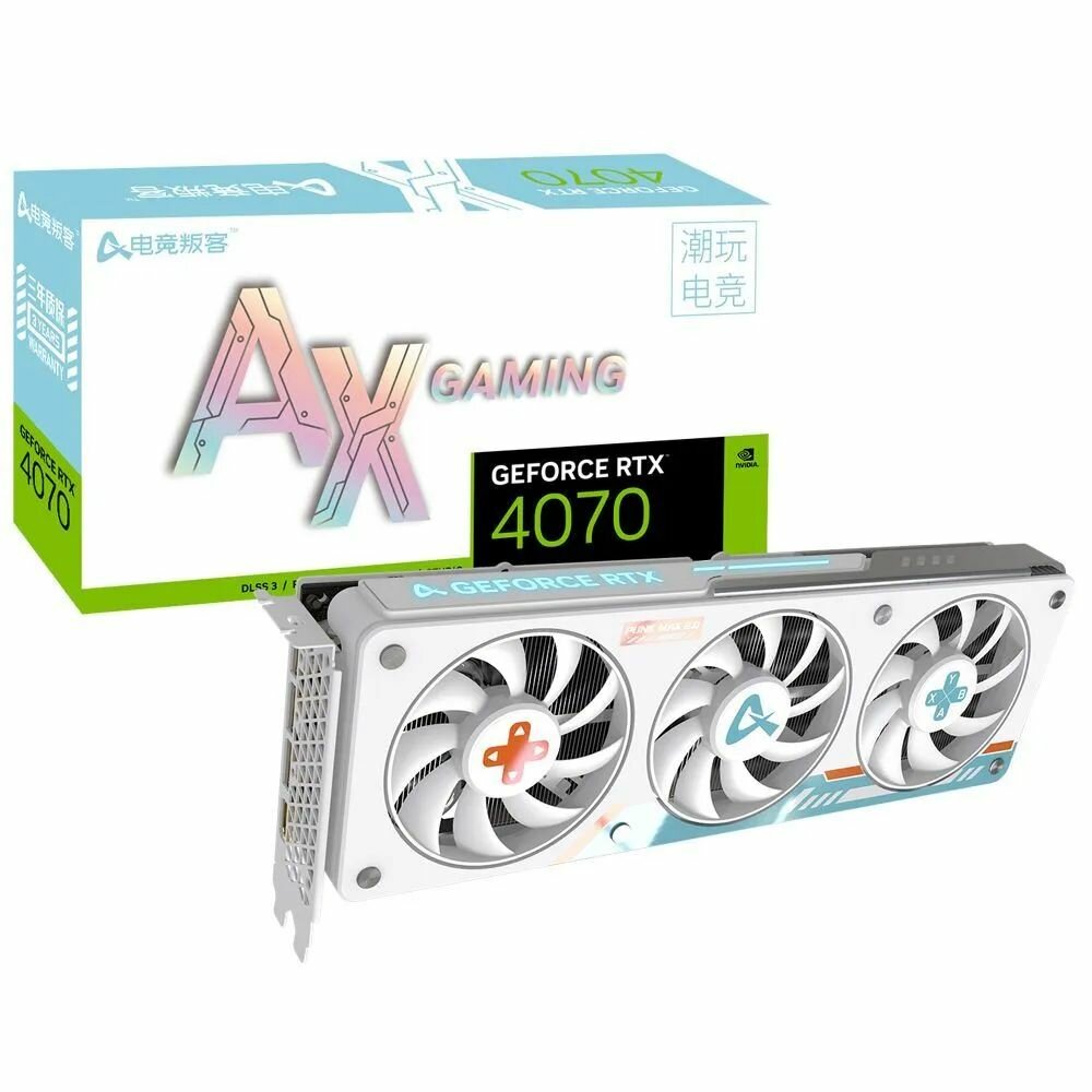 Видеокарта AX Gaming Видеокарта GeForce RTX 4070 X3W OC 12G GDDR6X