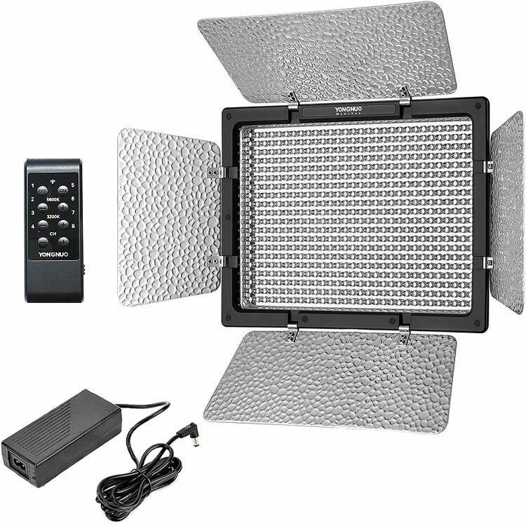 Видеосвет Yongnuo YN-600 L II LED (5500K) KIT8 (+Адаптер)