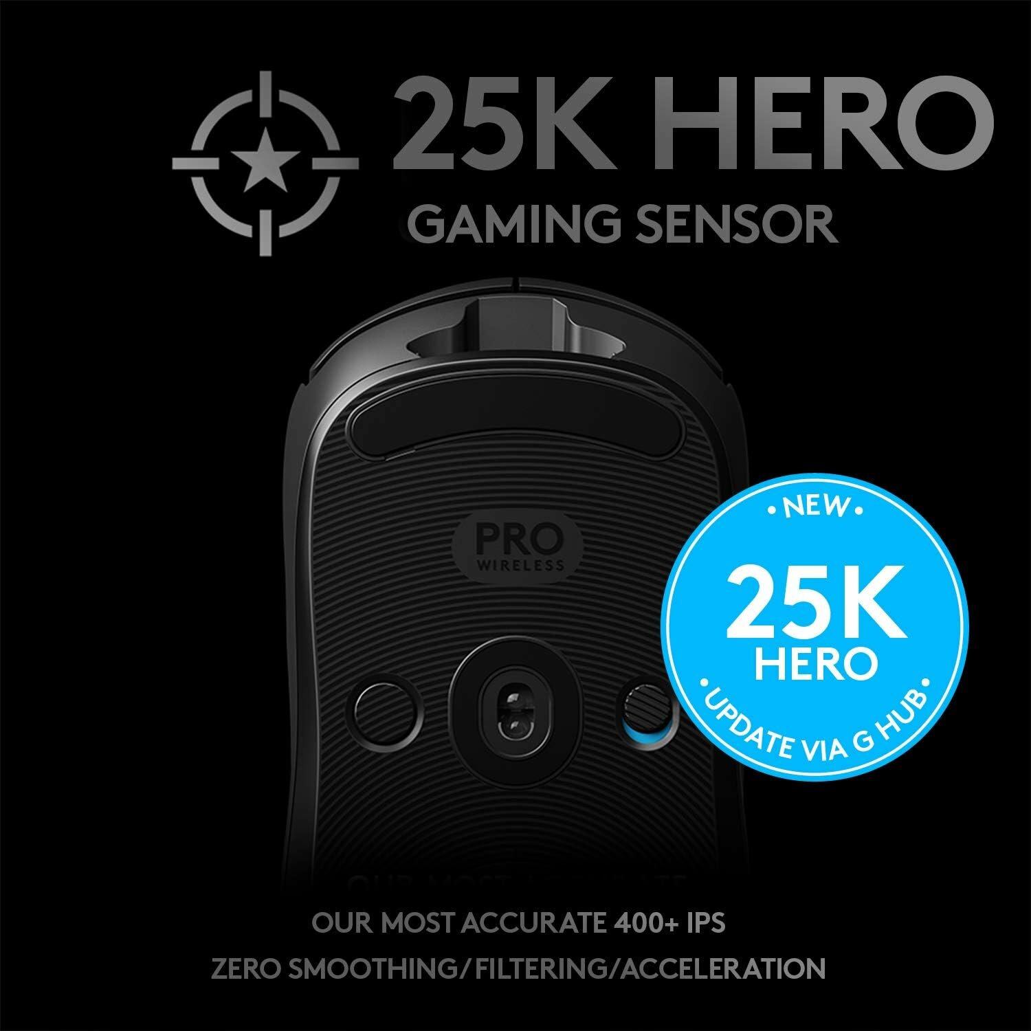 Мышь беспроводная/проводная Logitech G PRO Wireless 910-005272 черный — фото 1