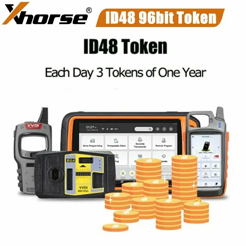 Каждый день 3 жетоны на один год для Xhorse VVDI2/VVDI MINI Key Tool/Key Tool MAX/MAX PRO/Key Tool Plus Pad 96bit ID48 Clone