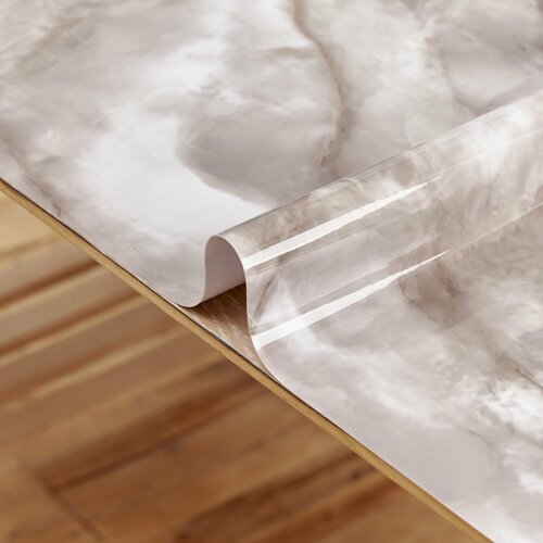 Гибкое стекло на стол 50х110 см 0,8 мм