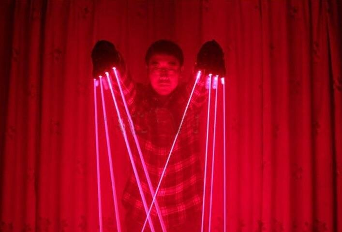 Лазерная перчатка Sky Disco Laser Gloves Red Right, красный светодиод — фото 1
