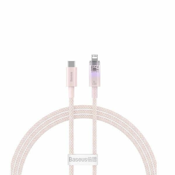 Кабель Type-C - Apple Lightning 20W 1 метр Explorer Series Pink (CATS010204)