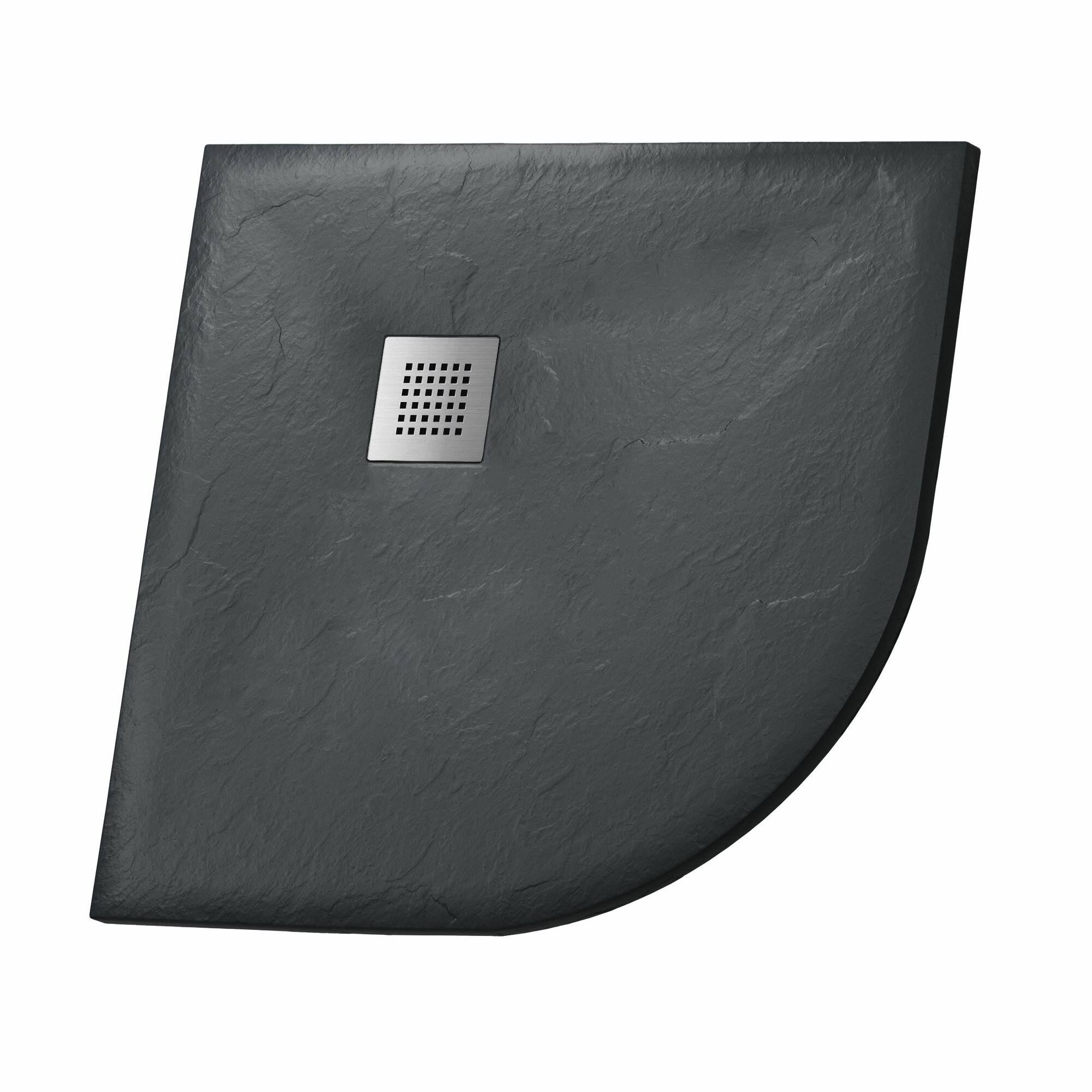 Душевой поддон Grossman Strong GR-S29090 (90х90х25) из искусственного камня1/4 круга графит1 место