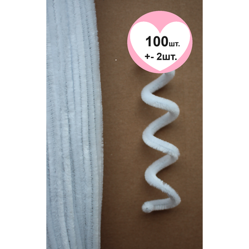 Проволока синельная для творчества и рукоделия зеленая, 100 штук 0,6х30 см, Моя Вещь