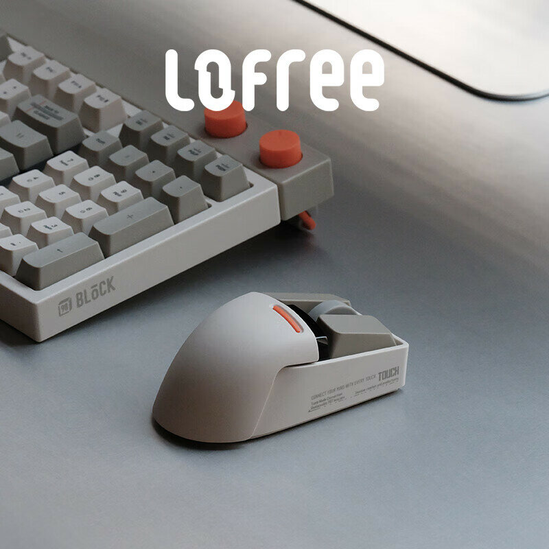 Компьютерная мышь LOFREE Wireless Three-Mode PBT Office with OLED Display, DPI, Vintage Gray