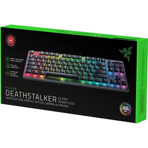 Игровая клавиатура Razer DeathStalker V2 PRO TKL Black Red Linear Optical Switch русская оптико-механическая 1450000₽