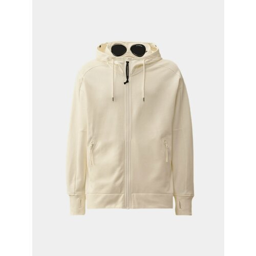 фото Худи c.p. company diagonal raised fleece, размер 2xl, , белый