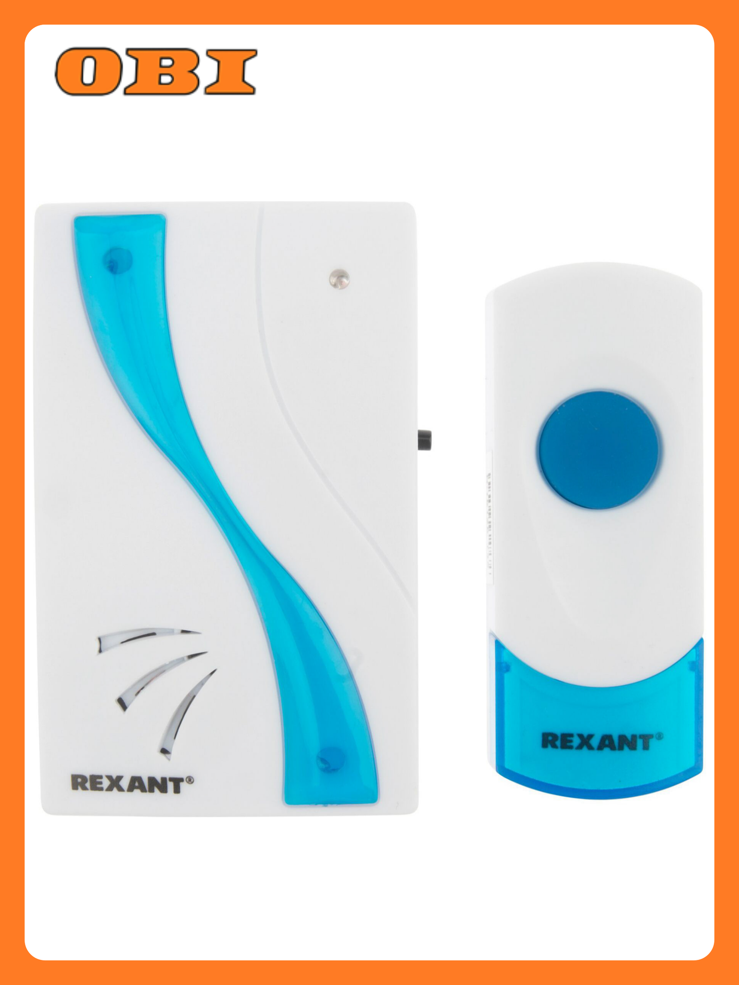 Дверной звонок REXANT RX-2 беспроводной 36 мелодий белый