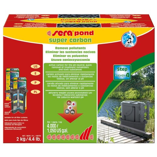 Уголь активированный Sera Pond Super Carbon, 2 кг