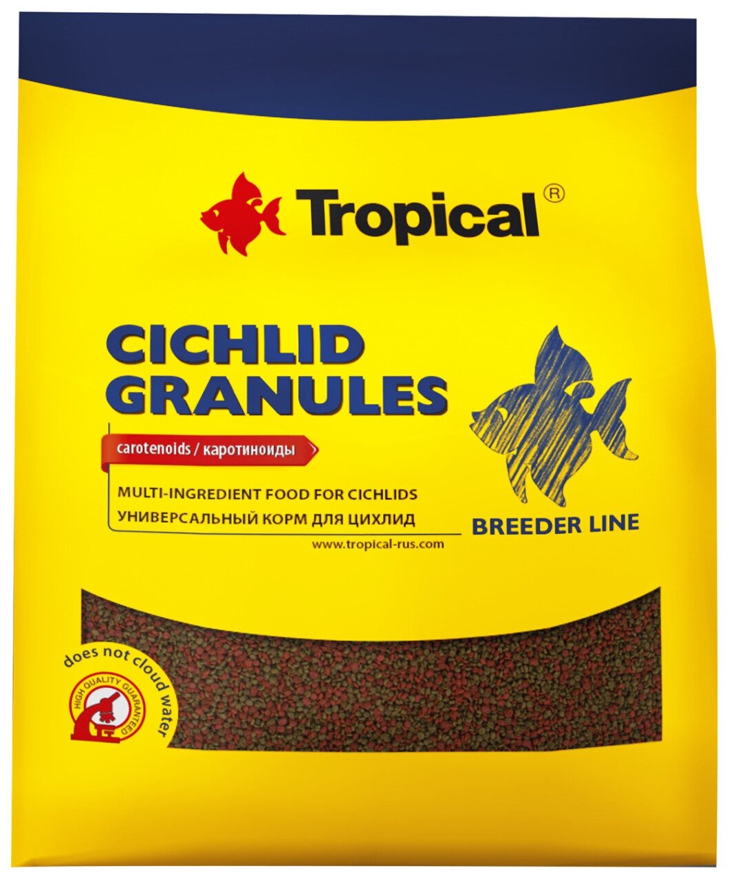 Корм Tropical Cichlid Granules в гранулах для цихлид, 300 г - фотография № 1