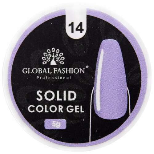 Global Fashion Solid color gel, 5 г solid color fashion girdling tops
