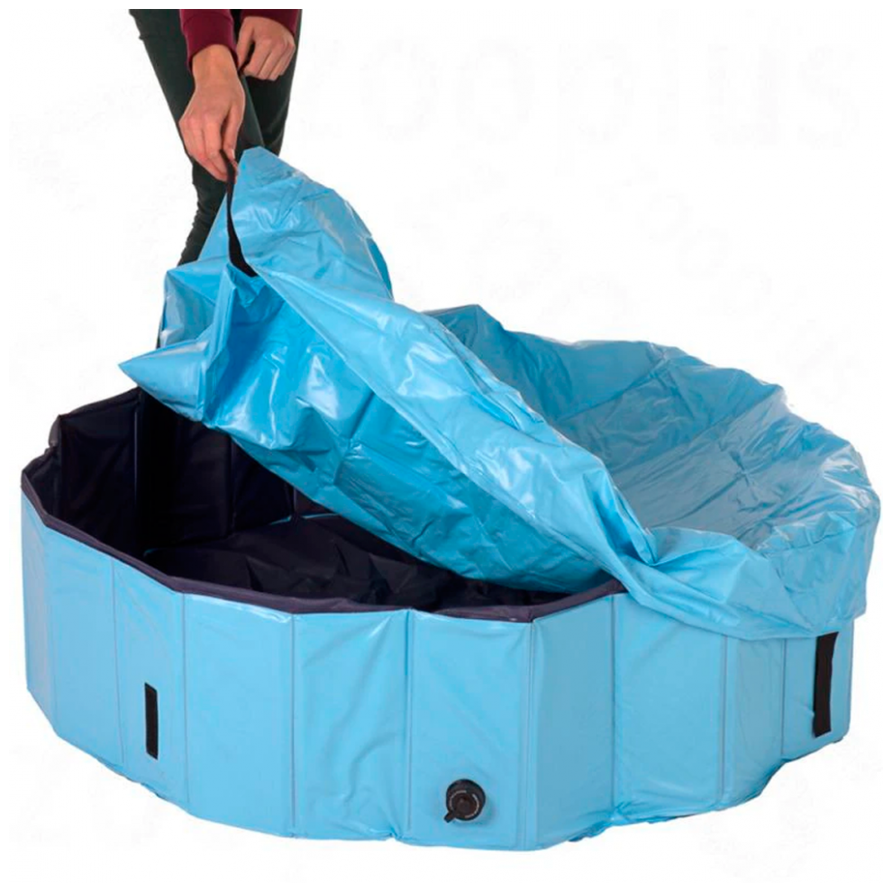 Trixie Крышка на бассейн для собак 39481, 80 см, светло-голубой - фото №3