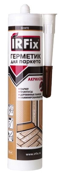 фото Irfix акриловый герметик для паркета (дуб)