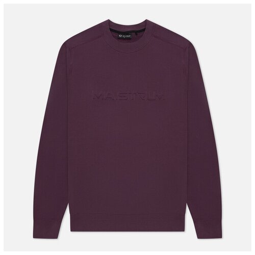 фото Мужская толстовка ma.strum embossed logo crew neck фиолетовый , размер xl