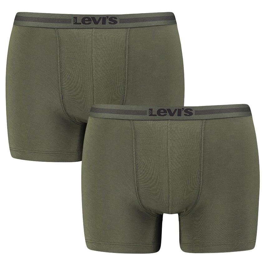 Трусы Levi's, комплект из 2 шт., размер M, хаки