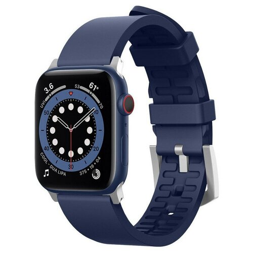 Силиконовый ремешок Elago Premium Rubber strap для Apple Watch 42/44/45/49 мм, цвет Синий (EAW-BAND-44JIN)