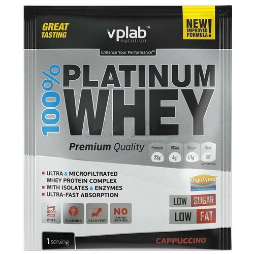 VPLab 100% Platinum Whey 30 гр (10шт) капучино