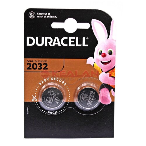 Батарейка Duracell CR2032, Specialty, литиевая (DL2032) блистер 2 шт. батарейка duracell 2025 2 шт