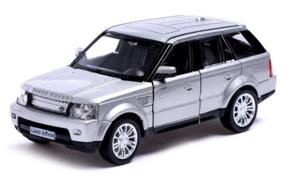 Автоград Машина металлическая LAND ROVER RANGE ROVER SPORT,1:32, открываются двери, инерция, цвет серый