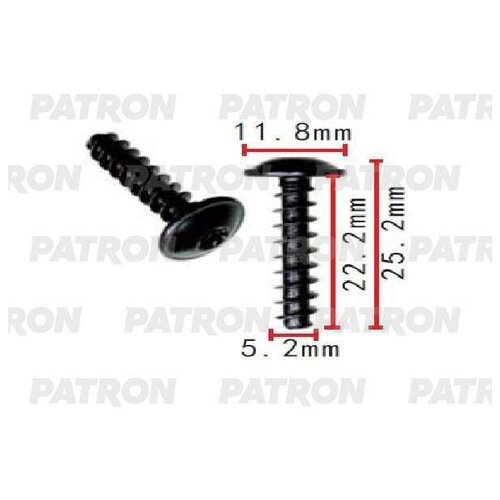 Винт металлический Audi,Seat,Skoda,Volkswagen применяемость: саморез по металлу, PATRON P37-1601  цена за 1 шт  минимальный заказ 10
