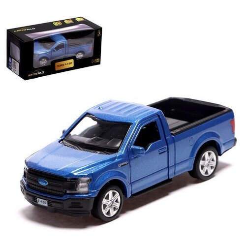 фото Машина металлическая ford f-150, 1:32, инерция, открываются двери, цвет синий mikimarket