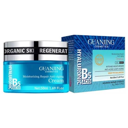 Guanjing Hyaluronic B5 Acid Cream Увлажняющий, Антивозрастной, Анти-Акне для лица, 50 мл