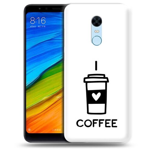 Чехол задняя-панель-накладка-бампер MyPads Я люблю кофе для Xiaomi Redmi 5 Plus противоударный чехол задняя панель накладка бампер mypads я люблю кофе для xiaomi redmi 10c противоударный