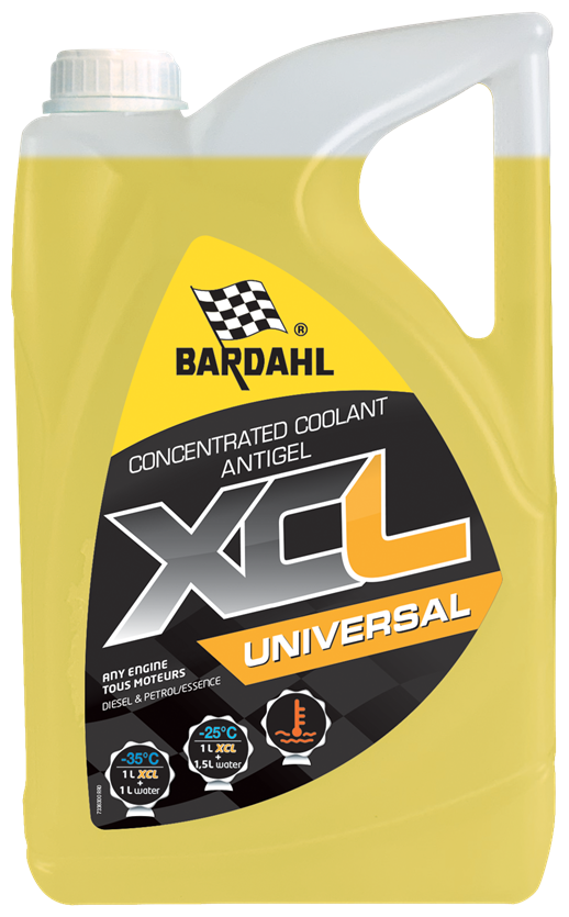 Антифриз BARDAHL концентрат XCL UNIVERSAL G12+ желтый, 5л
