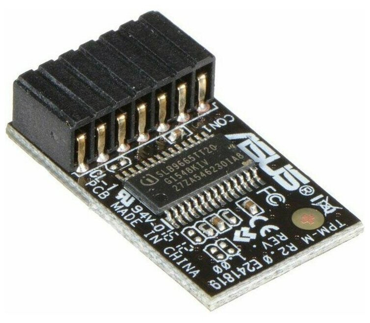 Модуль Asus TPM-M R2.0 OEM {20} (230406) / Pin Dimension: 14-1pin