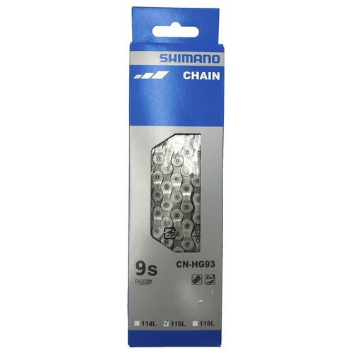 Цепь велосипедная SHIMANO CN-HG93, 116 зв.