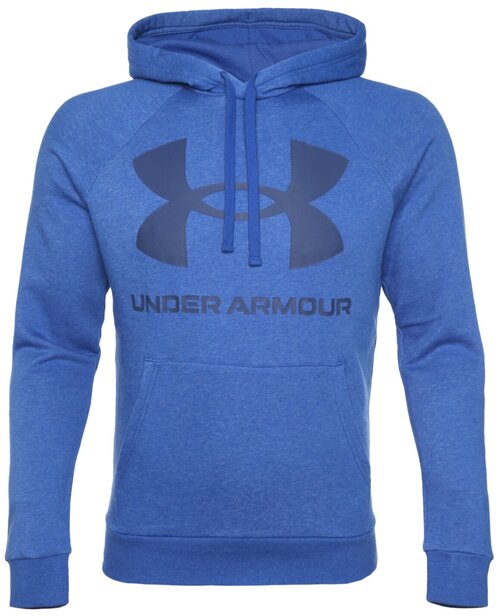 Толстовка Under Armour, силуэт прямой, средней длины, утепленная, размер LG, голубой