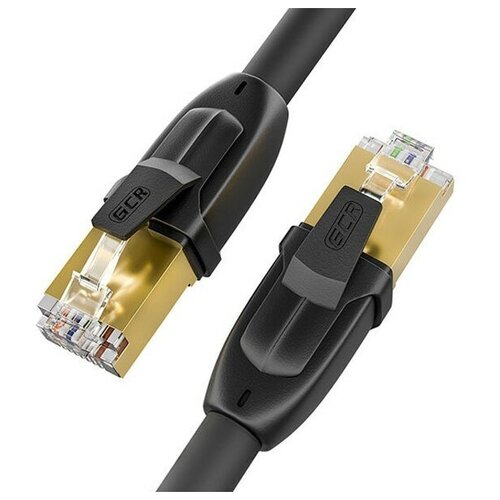 Сетевой кабель GCR Prof F/FTP 28AWG cat.7 RJ45 CU 20m Black GCR-52567