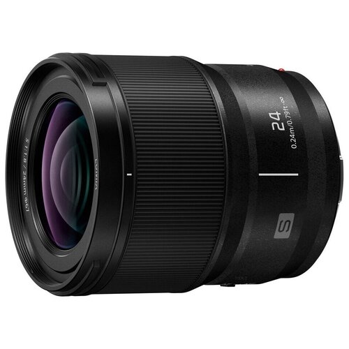 Объектив Panasonic Lumix S-S24E 24 mm f/1.8 black объектив panasonic 12 60mm f 3 5 5 6 lumix g vario o i s asph micro 4 3