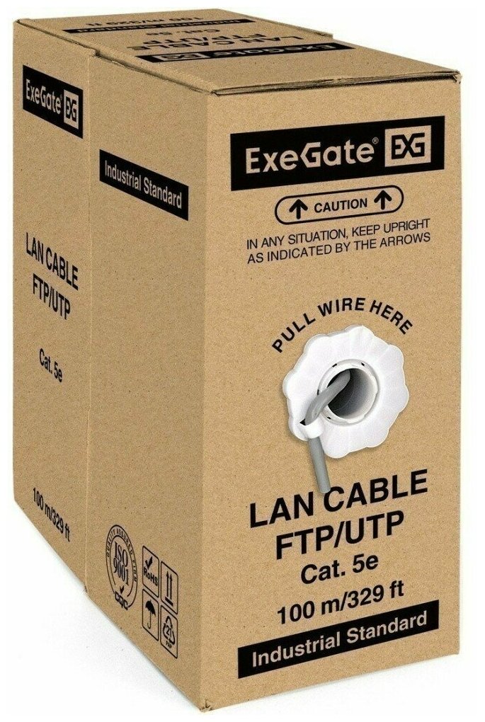 Кабель витая пара FTP 5e кат. 4 пары Exegate - фото №2