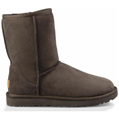 фото Угги женские ugg classic short ii 1016223_cho замшевые зимние с мехом коричневые (38)