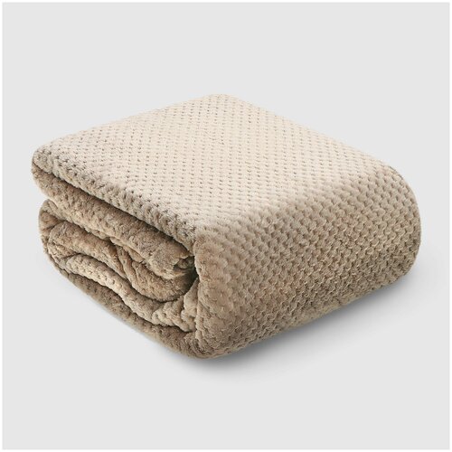 Флисовый плед Hyseas Perforation пудра 200х220